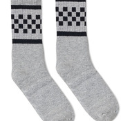 USA-Made Checkered Crew Socks